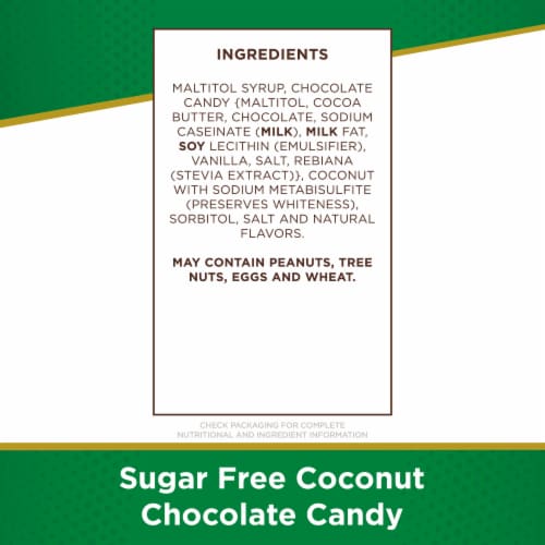 RUSSELL STOVER Sugar Free Coconut Chocolate Candy Bag Perspective: top