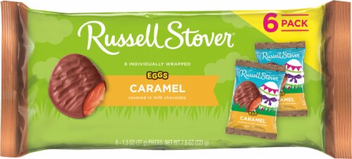 RUSSELL STOVER Easter Caramel Milk Chocolate Candy Easter Eggs Perspective: top