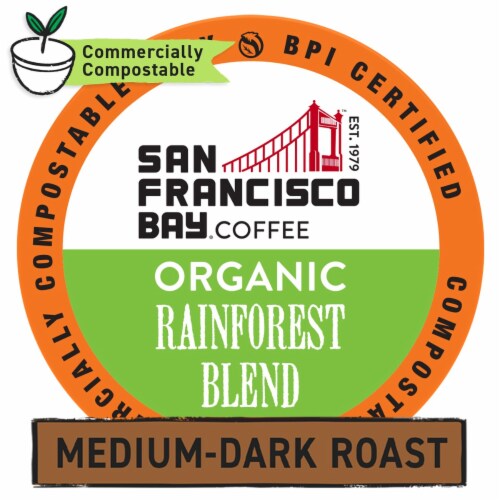 San Francisco Bay® Rainforest Blend Coffee Pods Perspective: top