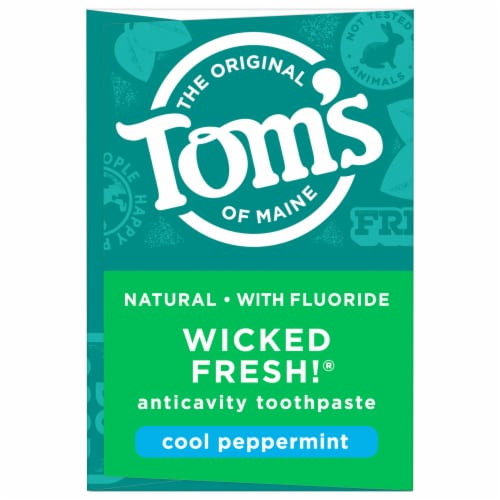 Tom's of Maine Wicked Fresh! Natural Toothpaste With Fluoride Cool Peppermint Perspective: top