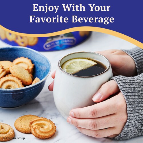 Royal Dansk Danish Butter Cookie Selection, Assortment of Original Butter Cookies Perspective: top