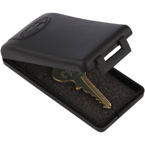 Custom Accessories Black Stainless Steel Magnetic Key Hider 46661 Perspective: top