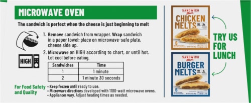 Sandwich Bros. Ham Egg Cheese & Pepper Pita Snack Breakfast Sandwich Perspective: top