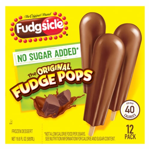 Fudgsicle® No Sugar Added Original Fudge Pops Perspective: top