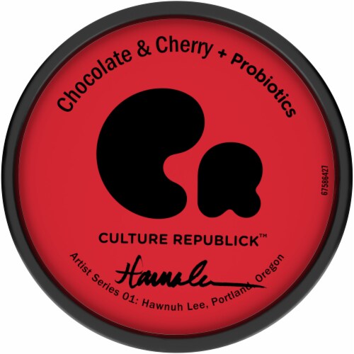 Culture Republick Chocolate & Cherry Light Ice Cream and Probiotics Perspective: top