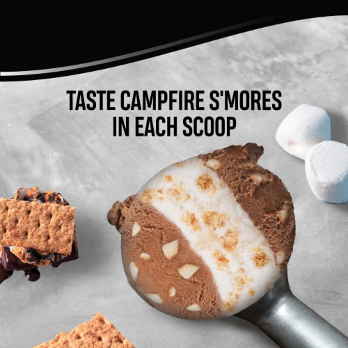 Breyers Layered Dessert S'Mores Frozen Dairy Dessert Tub Perspective: top