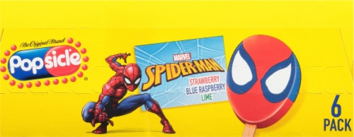 Popsicle® Marvel Spider-Man Frozen Confection, 6 ct /  fl oz - Kroger