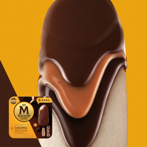 Magnum Ice Cream Bars Double Caramel, 6 ct Perspective: top