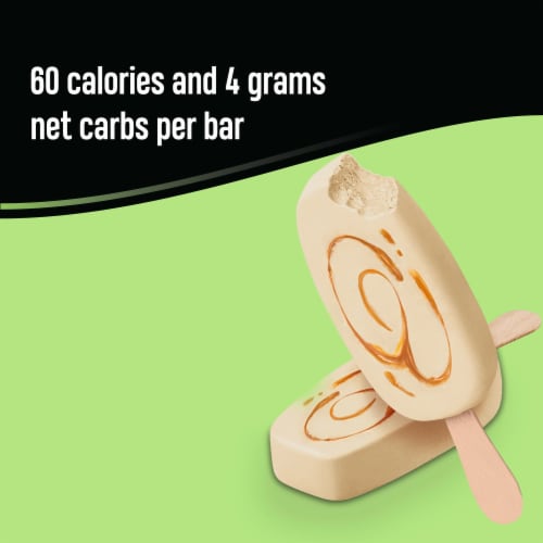 Breyers CarbSmart™ Caramel Swirl Frozen Dairy Dessert Bars Perspective: top