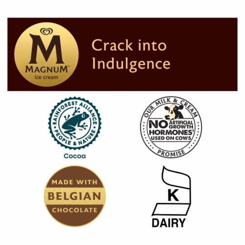 Magnum Double Chocolate Ice Cream Bars Perspective: top