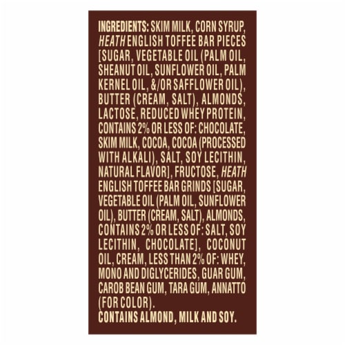 HEATH Toffee Flavor Frozen Dairy Dessert Perspective: top