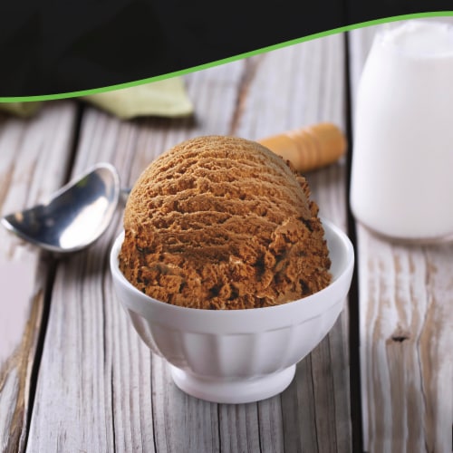 Breyers Chocolate Ice Cream Tub Perspective: top
