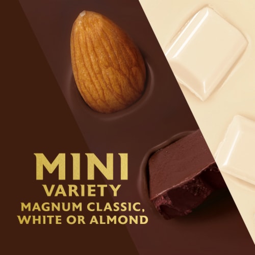 Magnum Mini Ice Cream Bars Classic Almond White Perspective: top