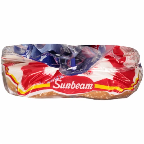Sunbeam Sesame Seed Hamburger Buns Perspective: top