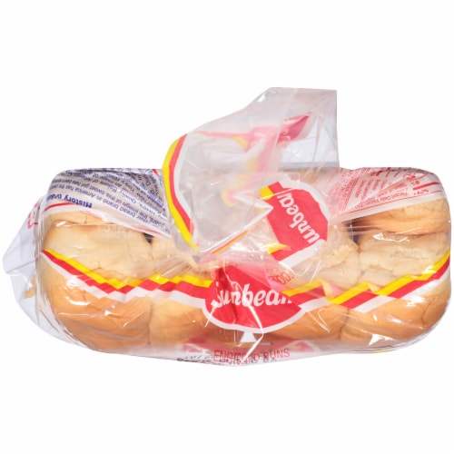 Sunbeam White Hot Dog Buns Perspective: top