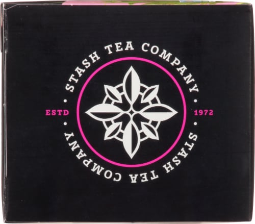 Stash Wild Raspberry Hibiscus Herbal Tea Perspective: top