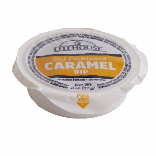 Litehouse™ Old Fashioned Caramel Dip Cups Perspective: top