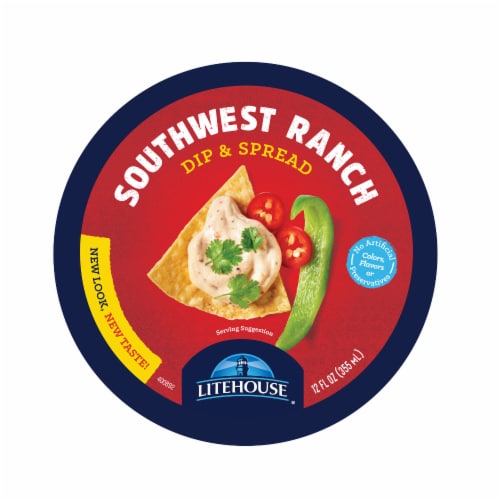 Litehouse® Southwest Jalapeno Ranch Dip Perspective: top