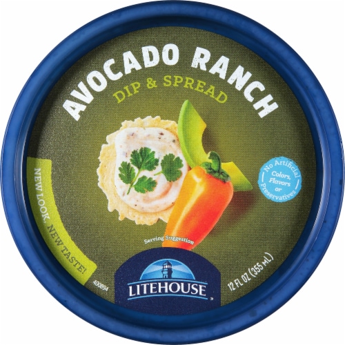 Litehouse® Avocado Ranch Dip Perspective: top