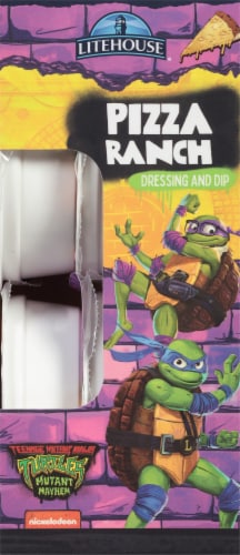 Litehouse Teenage Mutant Ninja Turtles Pizza Ranch Dressing and Dip 6 ct / 1.5 oz Cups Perspective: top