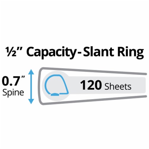 Avery™ Durable Clear Cover Binder Perspective: top