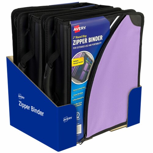 Avery Messenger Nylon Zipper Binder Perspective: top