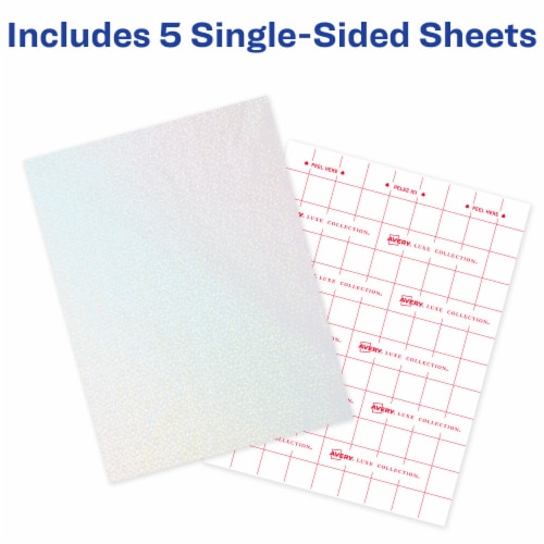 Avery Luxe Collection Holographic Laminating Sheet Perspective: top