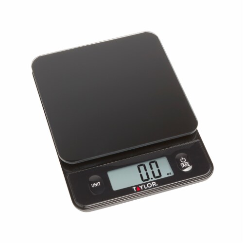 Taylor® Digital Glass Kitchen Scale - Black Perspective: top