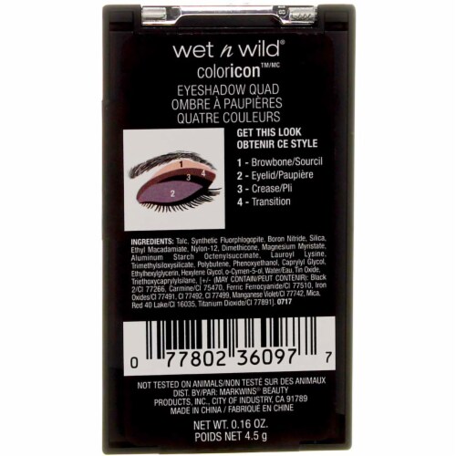 Wet n Wild Color Icon 337 Silent Treatment Eyeshadow Palette Perspective: top
