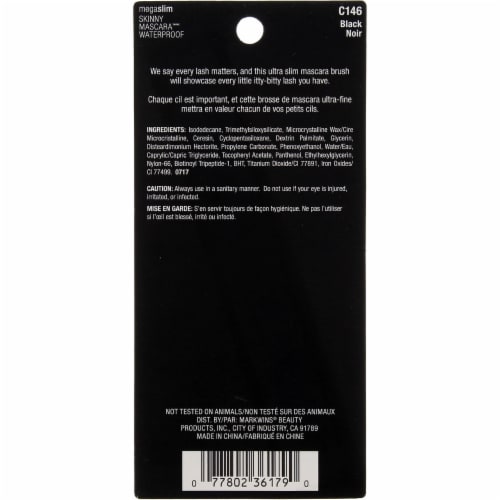 Wet n Wild Megaslim Waterproof Skinny C146 Black Mascara Perspective: top