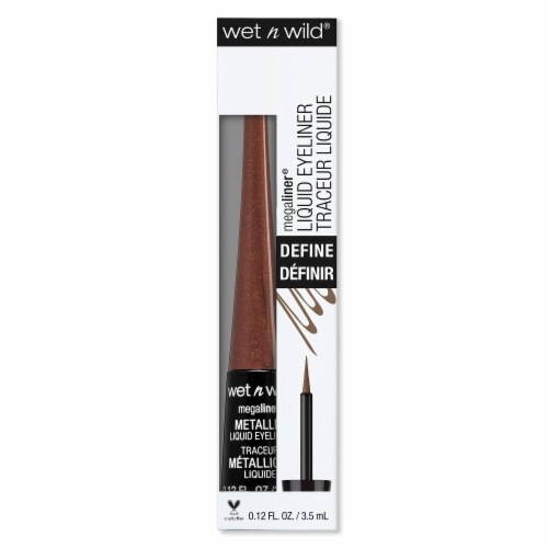 Wet n Wild® Megaliner® Liquid Eyeliner - Metallic Brown 112A Perspective: top