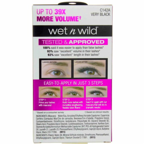 Wet n Wild® Lash-O-Matic Very Black Fiber Extension Kit Perspective: top
