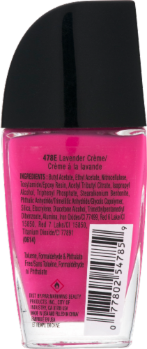 Wet n Wild Wild Shine Nail Color Polish, Lavender Creme 478E, 0.41 fl oz Perspective: top
