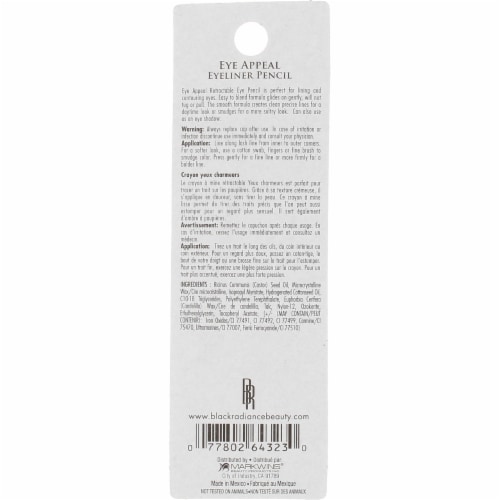 Black Radiance® Eye Appeal™ Retractable Eyeliner Pencil - Sparkling Black Perspective: top