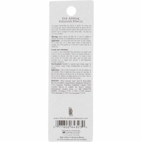 Black Radiance® Eye Appeal™ Retractable Eyeliner Pencil - Sparkling Black Perspective: top