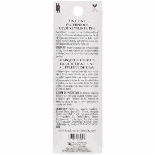 Black Radiance® Fine Line Waterproof Liquid Eyeliner Pen - CA6425 Black Velvet Perspective: top