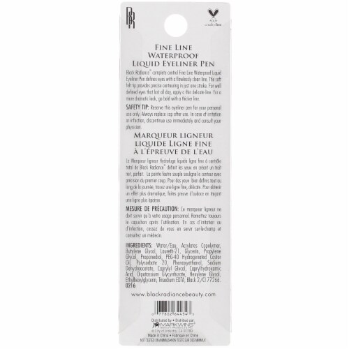 Black Radiance® Fine Line Waterproof Liquid Eyeliner Pen - CA6425 Black Velvet Perspective: top