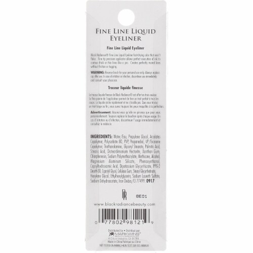 Black Radiance® Fine Line Waterproof Liquid Eyeliner Pen - C6405 Fine Black Perspective: top