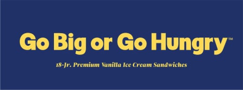 Fat Boy® Jr. Mini Vanilla Ice Cream Sandwiches Perspective: top