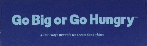 Fat Boy® Hot Fudge Brownie Ice Cream Sandwich Perspective: top