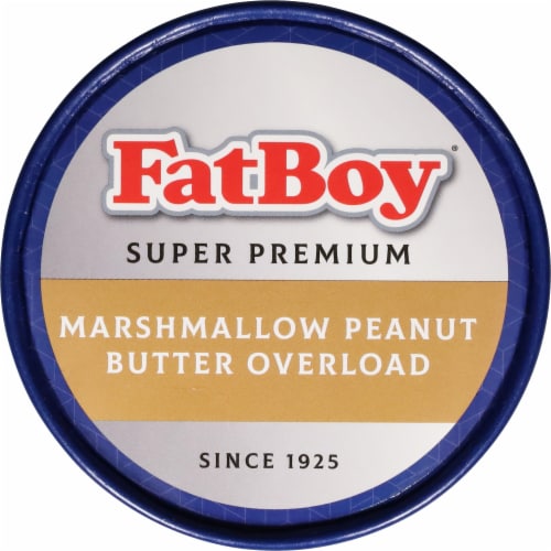 FatBoy® Marshmallow Peanut Butter Overload Ice Cream Tub Perspective: top