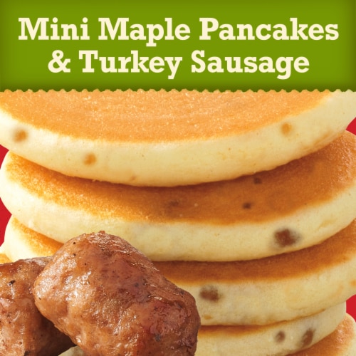 Jimmy Dean® Morning Combos Mini Maple Pancakes and Turkey Sausage Bites single serve Perspective: top