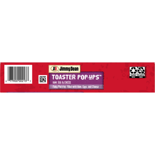 Jimmy Dean® Toaster Pop-Ups™ Ham Egg & Cheese Pastries Perspective: top