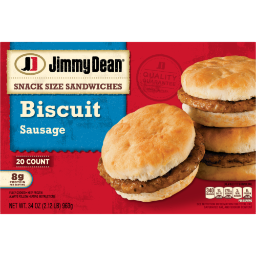 Jimmy Dean® Snack Size Sausage Biscuit Sandwiches Perspective: top