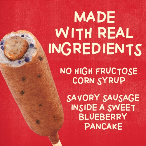 Jimmy Dean® Blueberry Pancakes and Sausage on a Stick Frozen Breakfast Perspective: top