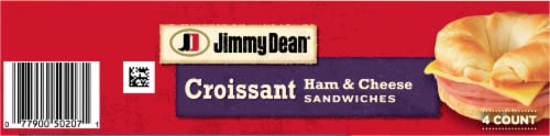 Jimmy Dean® Ham & Cheese Croissant Sandwiches Perspective: top