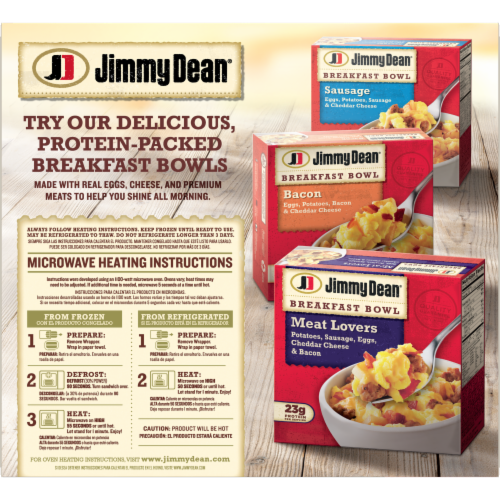 Jimmy Dean® Sausage Egg and Cheese Biscuit Frozen Breakfast Sandwich Perspective: top