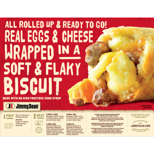 Jimmy Dean® Sausage Egg & Cheese Biscuit Roll-Ups Perspective: top