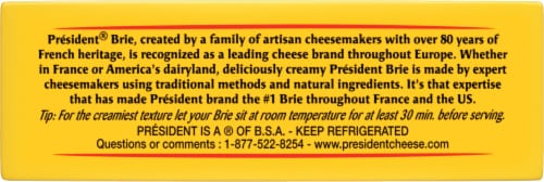 President® Brie Foil Wedge Cheese Perspective: top