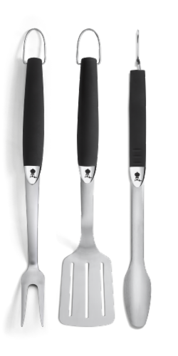 Weber Stainless Steel Barbecue Tool Set Perspective: top